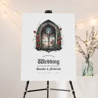 Dark Fantasy Castle Window Gothic Wedding  Foam Board