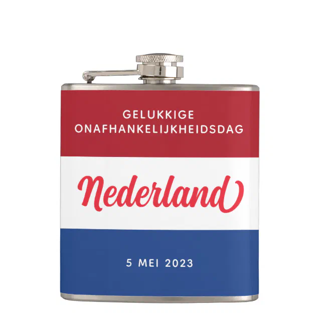 Netherlands Independence Day Dutch National Flag Flask