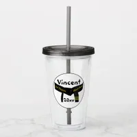 Martial Arts Third Degree Black Belt Acrylic Tumbler