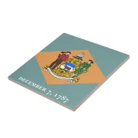 State of Delaware Flag Tile