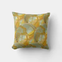 Pillow - Glass Marbles with Orange Veins
