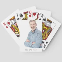 Father photo poker cards