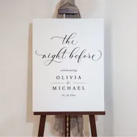 Rehearsal Dinner Wedding Welcome Sign