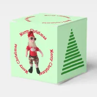 Favor Box - Merry Christmas Santa and Tree