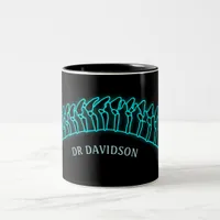 X-ray of Backbone Spine Skeleton Chiropractor Two-Tone Coffee Mug