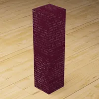 Burgundy Vintage Calligraphy Wine Box