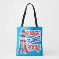 Rocket Slides Rock Fun Playground Homage Tote Bag