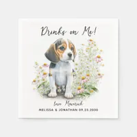 Dog Wedding Cocktail Napkins