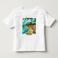 Cancun, Mexico with a Pop Art Vibe Toddler T-shirt