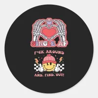 Hands Halloween Funny – Grabby Ghoul Classic Round Sticker