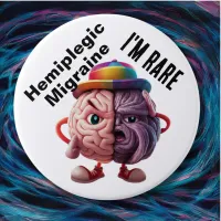 Hemiplegic Migraine I'm Rare badge Button