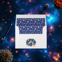 Galaxy Rocket – Space Birthday Party Envelope