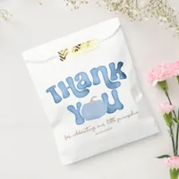 Blue Pumpkin Baby Shower Favor Bag