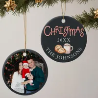 Christmas Cookies & Cocoa Photo Ornament