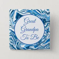 Great Grandpa To Be | Boy's  Baby Shower    Button