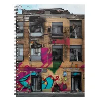 Abandoned Building Abstract AI Art Notebook