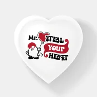 Mr. Steal Your Heart - Valentine Paperweight