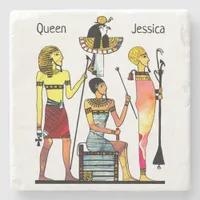 Ancient Egypt Pharaohs Lavish Ormamentation Stone Coaster