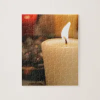 Crystals and candle jigsaw puzzle