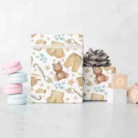 Boho Gender Neutral Baby Shower Wrapping Paper