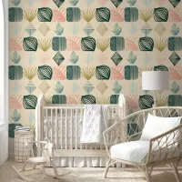 Bold Caribbean Tribal Mudcloth: Boho Buttercream  Wallpaper