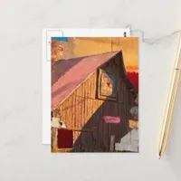 Barn Collage Postcard