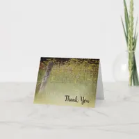 Rustic Fence Post Country Thank You Card