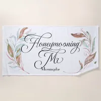 Honeymoon Beach - Mr. Watercolor Eucalyptus Beach Towel