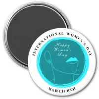 International Women's Day 8th March Colorful Magnet