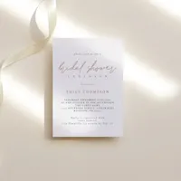 Elegant Script Real Rose Gold Foil Bridal Shower Foil Invitation