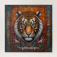 Boho Tiger Puzzle – Vibrant Jungle Wildlife Art