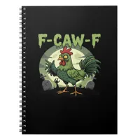 F Caw F Funny Chicken Halloween Vintage Classic Notebook
