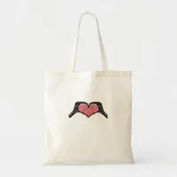 Skeleton Hand Heart Sign Valentines Day Classic Tote Bag