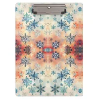 Vintage Snowflakes Pattern - Clipboard