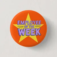 Employee of the week pin badge