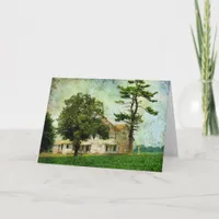 The Old Farm House in Rural Iowa Card