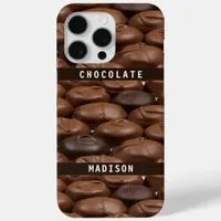 Custom Name Chocolate Candy Truffles Foodies Lover iPhone 15 Pro Max Case