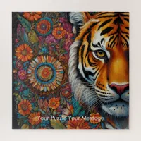Boho Tiger Mandala Jigsaw Puzzle