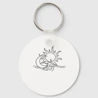 Whimsigoth Sun Sea Witchy Keychain