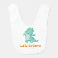 Cuddle-Me-Saurus: Huggable Dino Delight Baby Bib