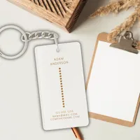 Gold Dots Minimalist Simple Professional Keychain