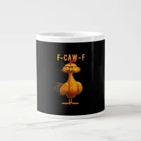 F-Caw-F-Chicken Essential Minimal Clean Giant Coffee Mug