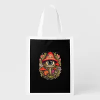 Cottagecore Aesthetic Mushroom Goblincore Design Grocery Bag