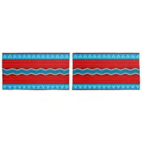 Southwest River Canyon Pattern Red Turquoise King Pillow Case