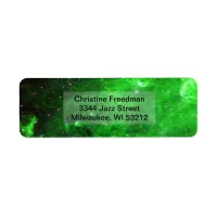 North America Nebula Green, ZGOS Return Address Label