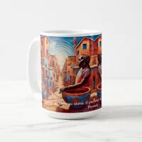 Bold African Abstract Art  African Proverbs  Coffee Mug