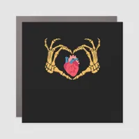 Skeleton Hand Heart Anatomy Cardiac Cvicu Nurse Car Magnet