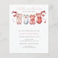 Budget Sweetheart Valentines Girl Baby Shower