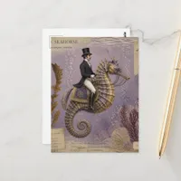 Dressage on a Seahorse Postcard