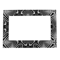 Black+White Tribalistic Pattern #3 Magnetic Frame